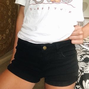 PACSUN STRETCHY BLACK SHORTS